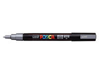 Paintmarker Uni POSCA PC3M fijn zilver