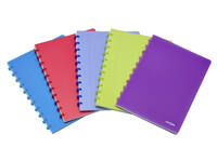 Schrift Atoma A4 blanco 144blz 90gr PP transparant assorti