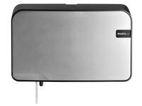 Toiletpapierdispenser Quartzline Q2 klein duo zilver 441092
