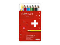 Kleurpotloden Caran d'Ache Swisscolor 12 stuks assorti