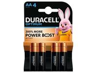 Batterij Duracell Optimum 4x AA