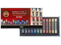 Pastelkrijt Koh-I-Noor Toison 8512 rond 12 stuks assorti