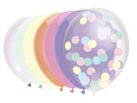 Ballon Haza uni 30cm 10 stuks pastel assorti