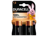 Batterij Duracell Plus 2x C