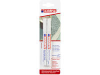 Paintmarker edding 780 op oliebasis 0.8mm wit blister à 2 stuks