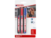 Viltstift edding 300 rond 1.5-3mm assorti blister à 3 stuks