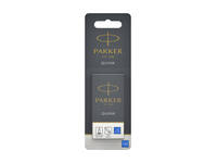 Inktpatroon Parker Quink uitwasbaar blauw blister à 10 stuks
