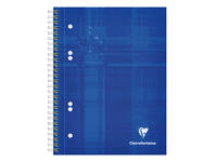 Collegeblok Clairefontaine Studium A5+ ruit 5x5mm 6-gaats 80 pagina's assorti