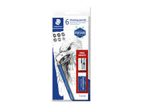 Potlodenset Staedtler Design Journey gratis gum en puntenslijper 6st