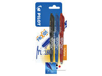Rollerpen PILOT friXion medium assorti blister à 3 stuks