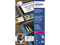 Visitekaart Avery C32026-10 2-zijdig 85x54mm 270gr 100 stuks