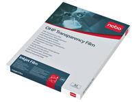 Overheadprojector transparanten Nobo voor inkjetprinters 50 stuks