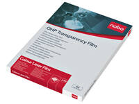 Overheadprojector transparanten Nobo voor kleurenlaserprinters 50 stuks