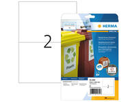 Etiket HERMA 4600 210x148mm folie wit 20 stuks