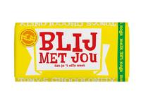 Chocolade Tony's Chocolonely melk noga blij met jou  reep 180g