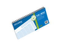 Things to do Djois Atlanta recycled papier Weekly 297x150mm 60vel 70gr landscape blauw