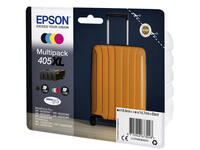 Inktcartridge Epson 405XL T05H64 zwart + 3 kleuren