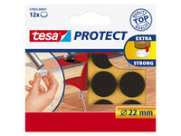 Beschermvilt tesa® Protect anti-kras  Ø22mm bruin 12 stuks