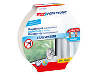 Montagetape tesa® Powerbond dubbelzijdig 5mx19mm transparant
