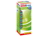 Plakband tesafilm® eco & clear 33mx19mm transparant  8 rollen