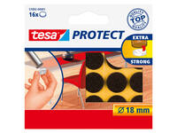Beschermvilt tesa® Protect anti-kras  Ø18mm bruin 16 stuks