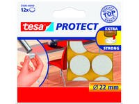 Beschermvilt tesa® Protect anti-kras  Ø22mm wit 12 stuks