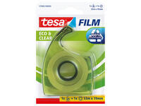 Plakband handdispenser tesafilm® Eco & Clear 33mx19mm transparant blister