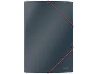 Elastomap Leitz Cosy A4 3-kleps grijs