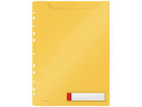 Insteekmap U-model Leitz Cosy harmonica A4 met perforatiestrip PP geel
