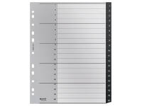 Tabblad Leitz Recycle A4 11-gaats 1-20 extra breed PP