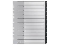 Tabblad Leitz Recycle A4 11-gaats 1-10 extra breed PP