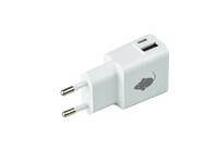 Oplader Green Mouse USB-C 1x en USB-A 1x 2.4A wit