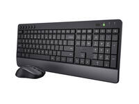 Toetsenbord Trezo Eco Comfort + muis QWERTY zwart