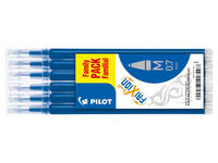 Rollerpenvulling PILOT friXion medium blauw set à 6 stuks