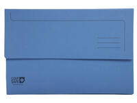 Pocketmap Exacompta Clean'Safe A4 400gr blauw 5 stuks