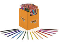 Kleurpotloden BicKids Evolution ecolutions ass schoolbox à 288 stuks