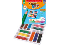 Kleurpotloden BicKids Evolution ecolutions ass schoolbox à 144 stuks