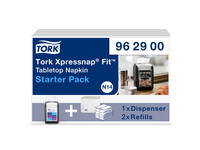 Servetdispenser Tork N14 Xpressnap Fit Signature line startpakket zwart 962900