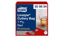 Pochette Tork Linstyle Premium 1-laags 390x390mm rood 509604