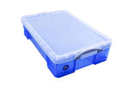 Opbergbox Really Useful 33 liter 710x440x165mm transparant blauw