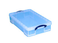 Opbergbox Really Useful 33 liter 710x440x165mm transparant wit