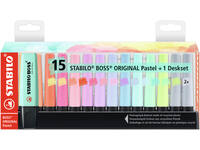 Markeerstift STABILO BOSS Original 70/15 pastel assorti deskset à 15st