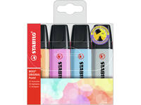 Markeerstift STABILO BOSS Original 70/4 pastel incl grijs ass 4st
