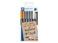 Brushpen Staedtler metallic etui à 7 kleuren