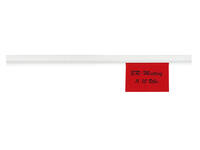 Wandlijst MAUL Express papierrail 50cm zelfklevend wit