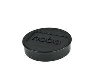 Magneet Nobo 38mm zwart 10 stuks