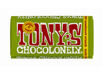 Chocolade Tony's Chocolonely melk hazelnoot crunch reep 180gr
