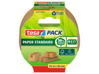 Verpakkingstape tesapack® Papier Standard ecoLogo 25mx38mm bruin