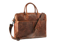 Businesstas Maverick The Original met laptopvak 15,6 inch leer bruin