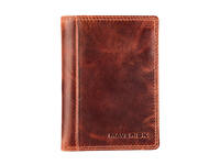 Portefeuille Maverick The Original met kleingeldvak RFID leer bruin